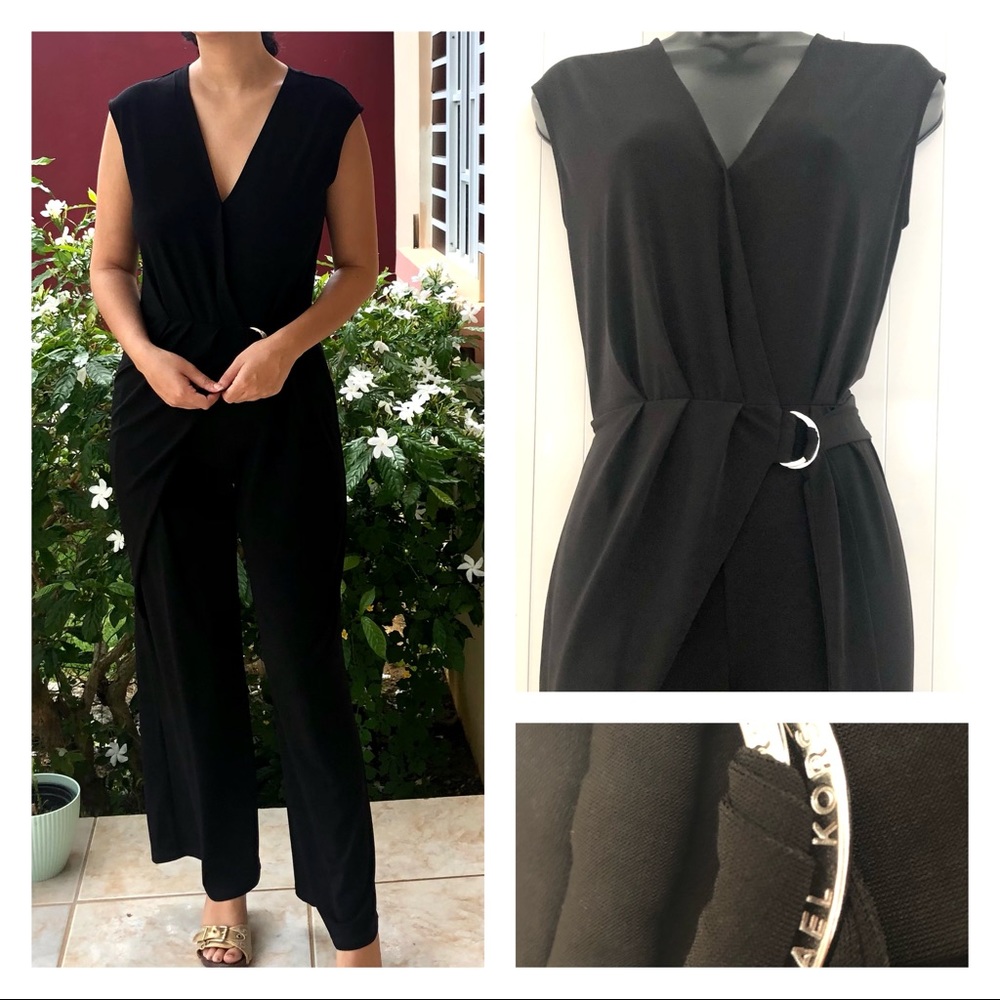 Michael Kors Women’s Black Belted Small Jumpsuit